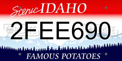 2FEE690 Idaho License Plate