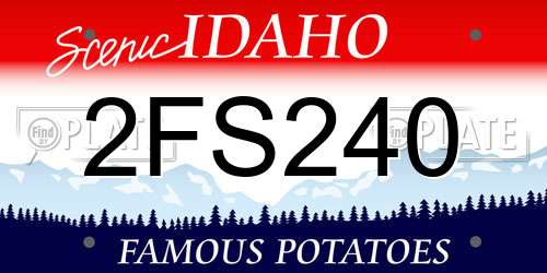 2FS240 Idaho License Plate