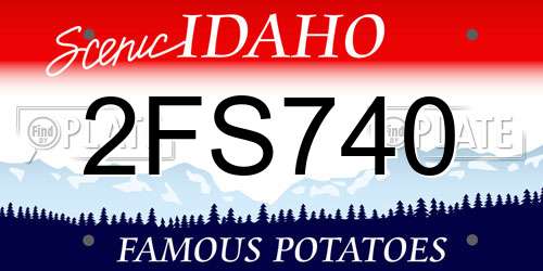 2FS740 Idaho License Plate