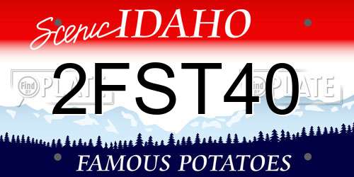 2FST40 Idaho License Plate
