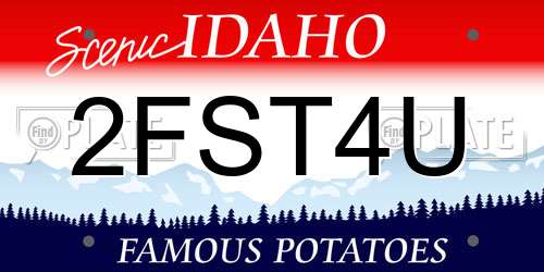 2FST4U Idaho License Plate