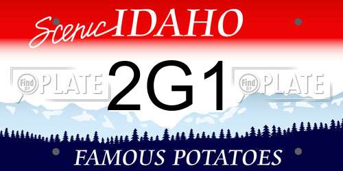 2G1 Idaho License Plate