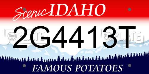 2G4413T Idaho License Plate