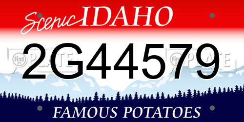 2G44579 Idaho License Plate