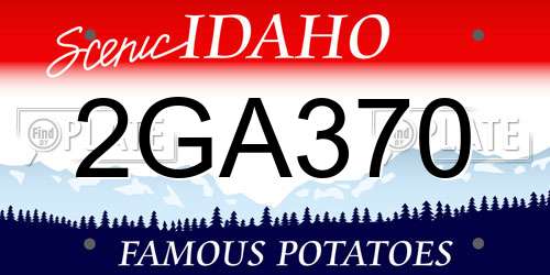 2GA370 Idaho License Plate