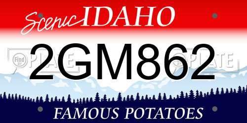 2GM862 Idaho License Plate
