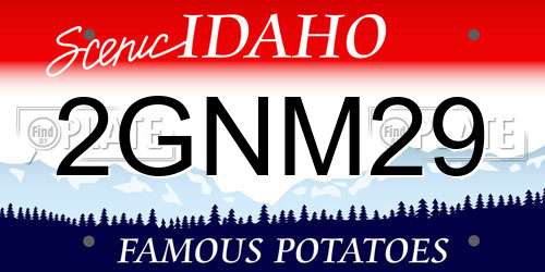 2GNM29 Idaho License Plate