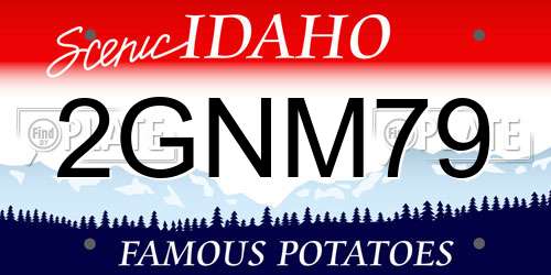 2GNM79 Idaho License Plate