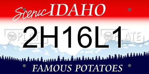 2H16L1 Idaho License Plate