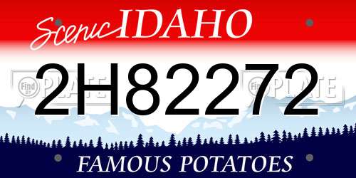 2H82272 Idaho License Plate