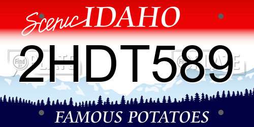 2HDT589 Idaho License Plate