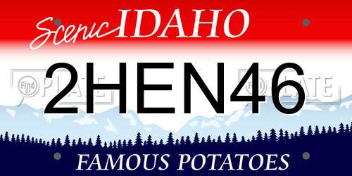 2HEN46 Idaho License Plate