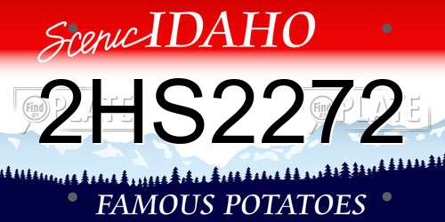 2HS2272 Idaho License Plate