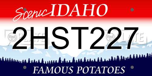 2HST227 Idaho License Plate