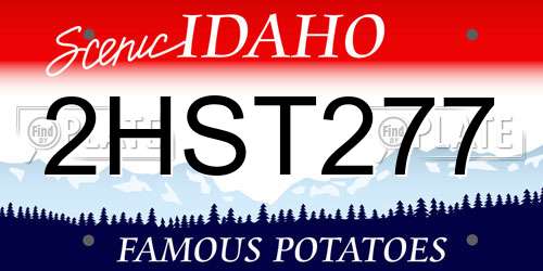 2HST277 Idaho License Plate