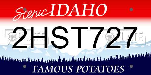 2HST727 Idaho License Plate