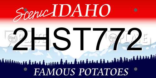 2HST772 Idaho License Plate
