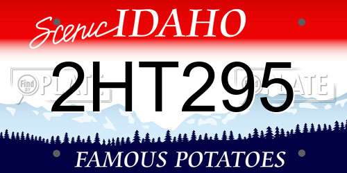 2HT295 Idaho License Plate