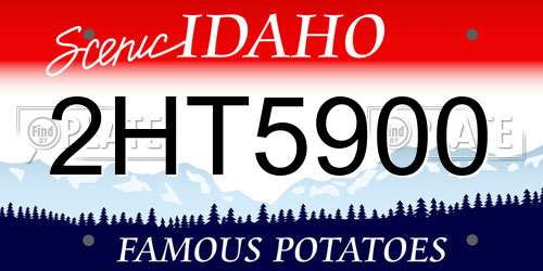 2HT5900 Idaho License Plate