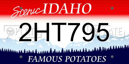 2HT795 Idaho License Plate