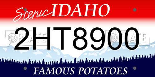 2HT8900 Idaho License Plate