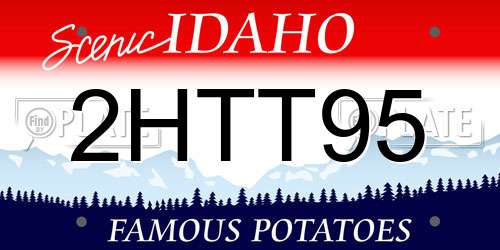 2HTT95 Idaho License Plate