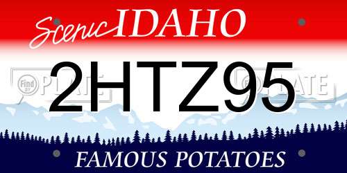 2HTZ95 Idaho License Plate