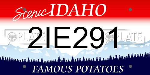 2IE291 Idaho License Plate
