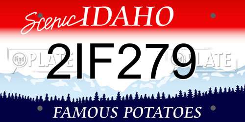 2IF279 Idaho License Plate