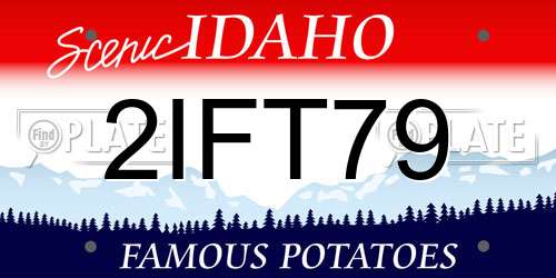 2IFT79 Idaho License Plate