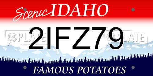 2IFZ79 Idaho License Plate
