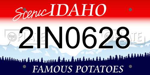 2IN0628 Idaho License Plate