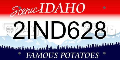 2IND628 Idaho License Plate