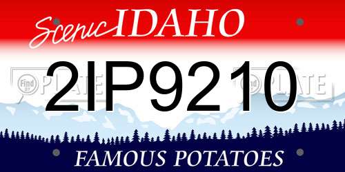 2IP9210 Idaho License Plate
