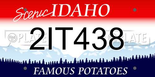 2IT438 Idaho License Plate