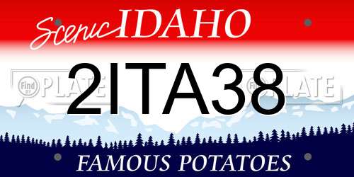 2ITA38 Idaho License Plate
