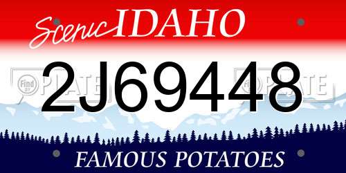 2J69448 Idaho License Plate