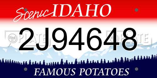 2J94648 Idaho License Plate