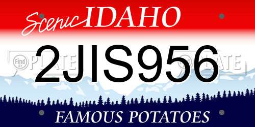 2JIS956 Idaho License Plate