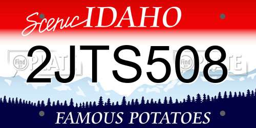 2JTS508 Idaho License Plate