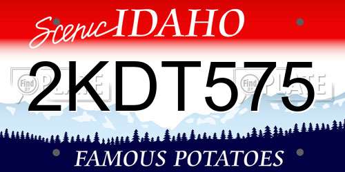 2KDT575 Idaho License Plate