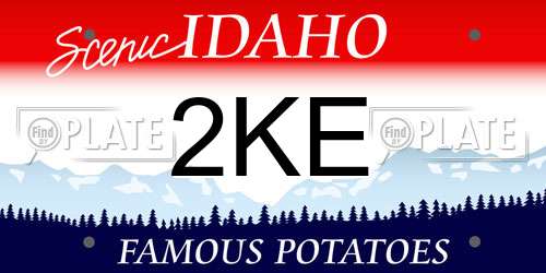 2KE Idaho License Plate