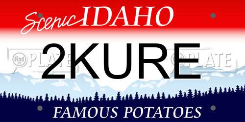 2KURE Idaho License Plate