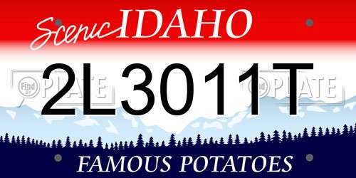 2L3011T Idaho License Plate