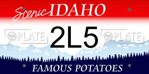 2L5 Idaho License Plate