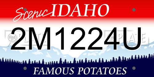 2M1224U Idaho License Plate