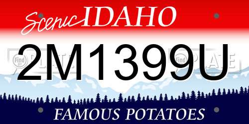 2M1399U Idaho License Plate