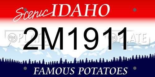 2M1911 Idaho License Plate