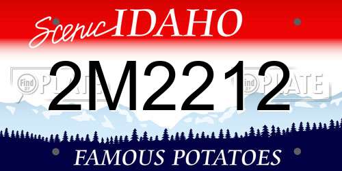 2M2212 Idaho License Plate