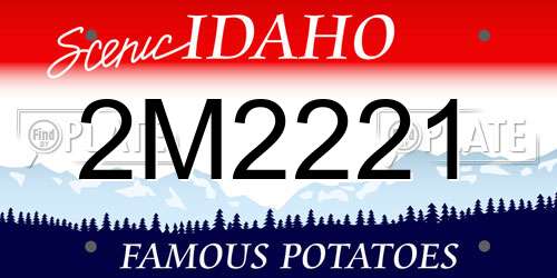 2M2221 Idaho License Plate